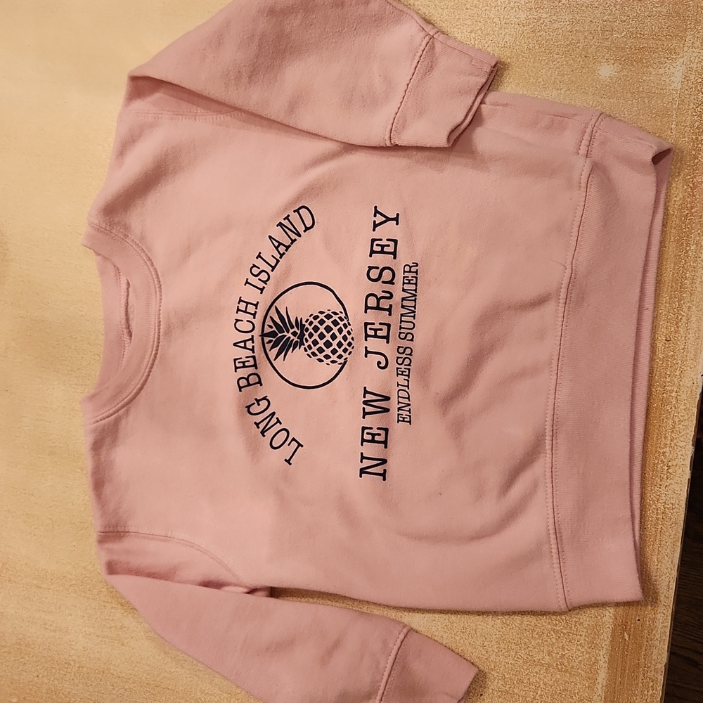 Long beach light pink crew neck sweatshirt size 5t